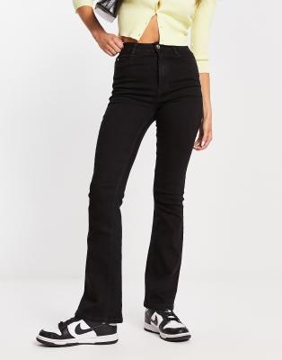 New Look Boot Cut Flared High Rise Jeans In Black