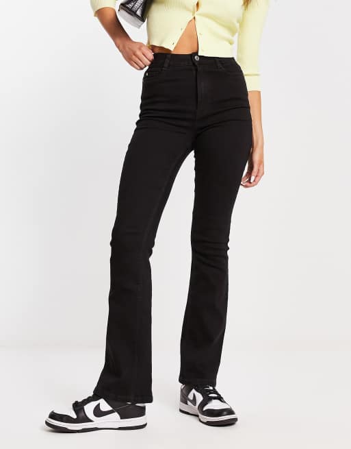 Women High Waist Denim Jeans Solid Slim Flare Pants Ladies Skinny Full  Length Plus Size S-3XL Black XL : : Clothing, Shoes & Accessories