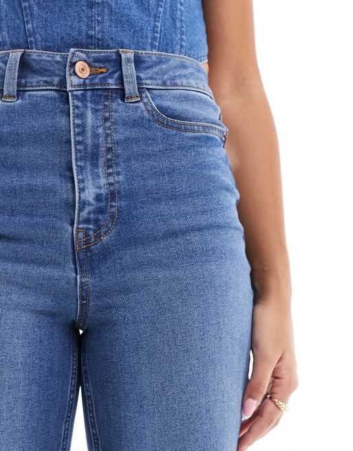 New Look - Bootcut jeans in middenblauw, 5 van 5