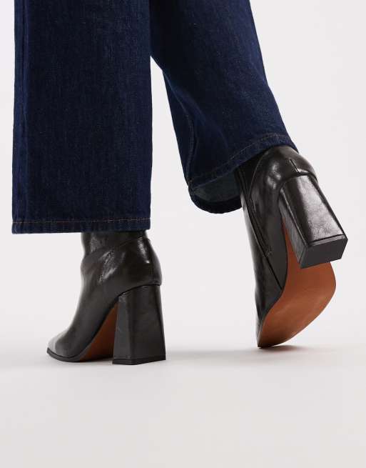 New Look - Bottes à talon avec bout carré - Kaki ultra-foncé, 4 de 4