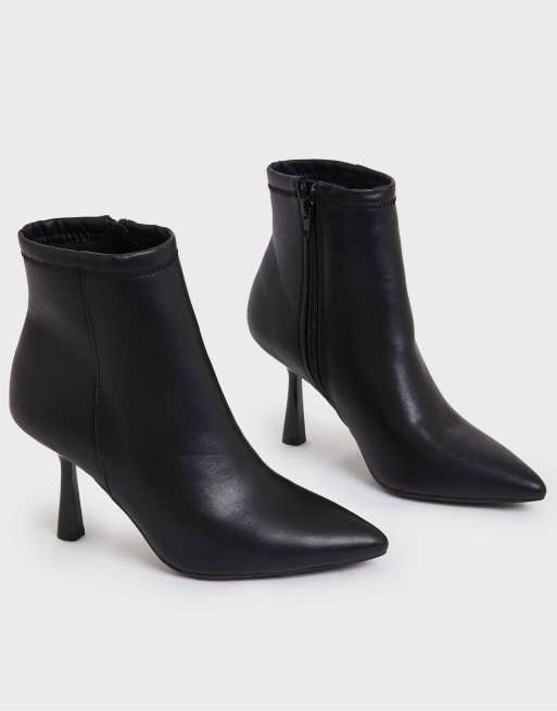 New Look Bottines talon avec bout pointu Noir