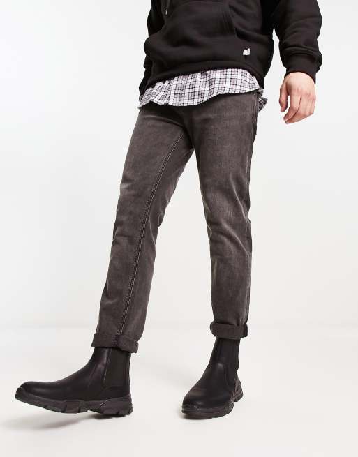 New Look - Bottines chelsea à semelle chunky avec languette à l'arrière - Noir, 2 de 4