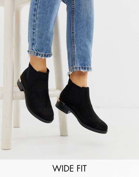 bottines noires asos