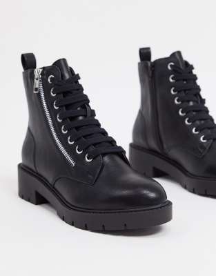 Bottines Femme Bottines A Talon En Cuir Plates Asos