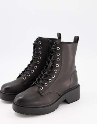 bottines noires new look