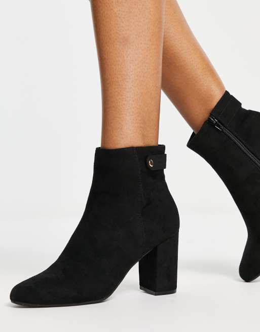 Bottines cheap suedine noir