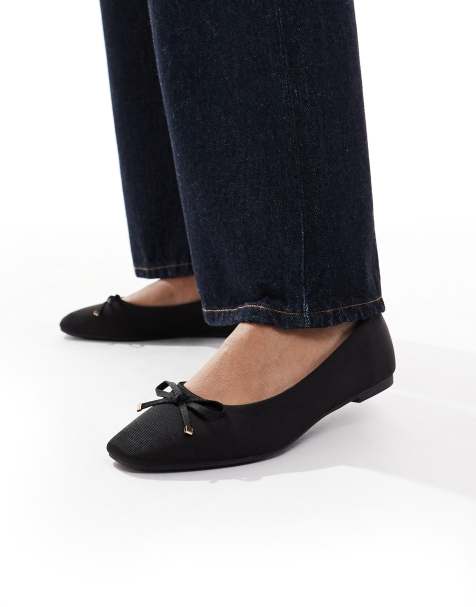 New Look bow ballet flat in black - view 1