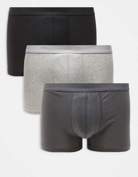 New Look – Boxershorts im 3er-Pack in Grau-Bunt - view 1