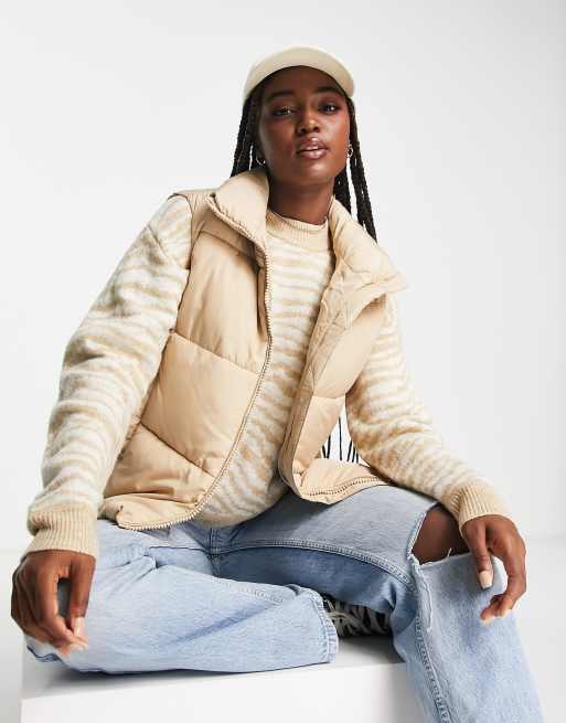 New Look - Boxy bodywarmer in camel