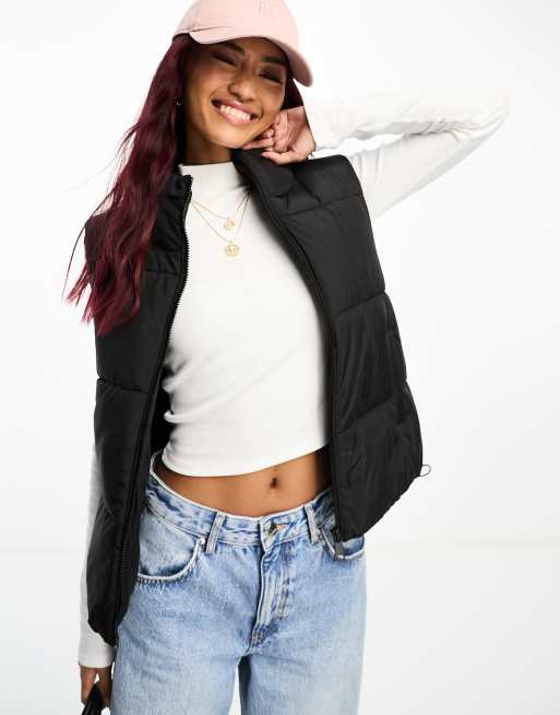 New Look - Boxy bodywarmer in zwart