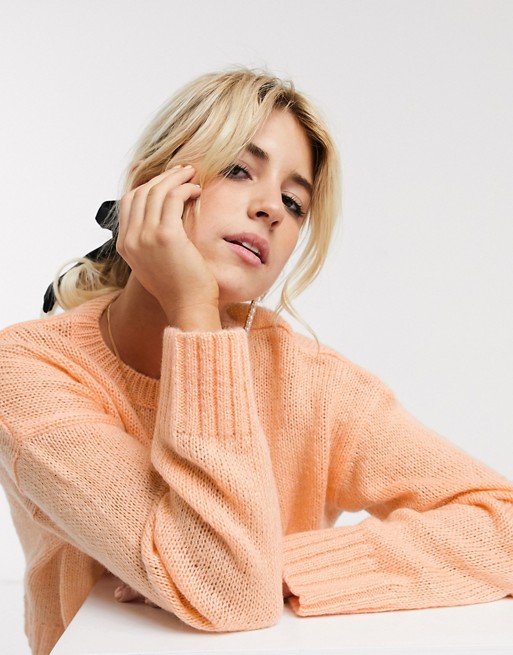New Look boxy jumper in apricot