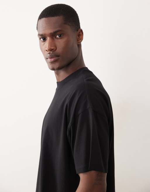 New Look boxy oversized t-shirt in black, 4 of 5