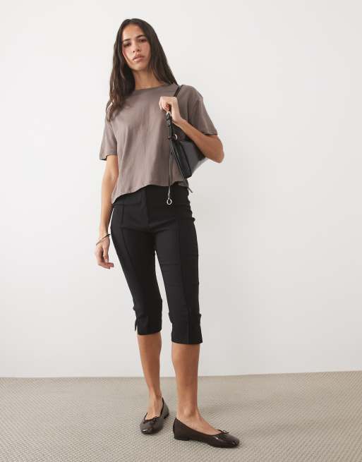 New Look Boxy-T-Shirt in hellbraunem Mokka, 2 von 4