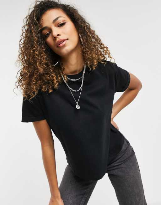 New Look boxy tee in black | ASOS