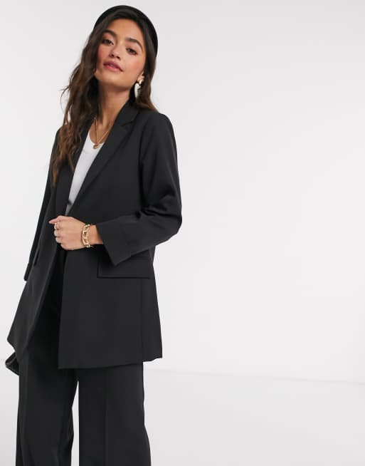 New Look boyfriend blazer in black | ASOS