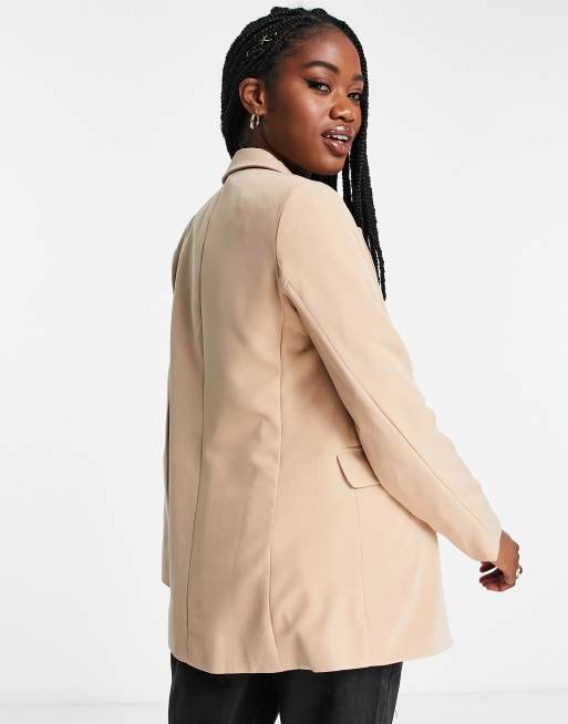 Blazer long 2024 camel femme