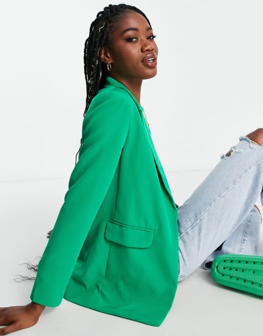 Zara best sale blazer vert