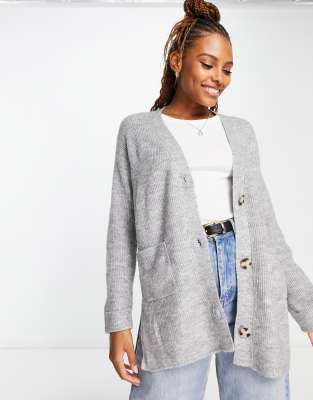 Gray boyfriend cardigan best sale