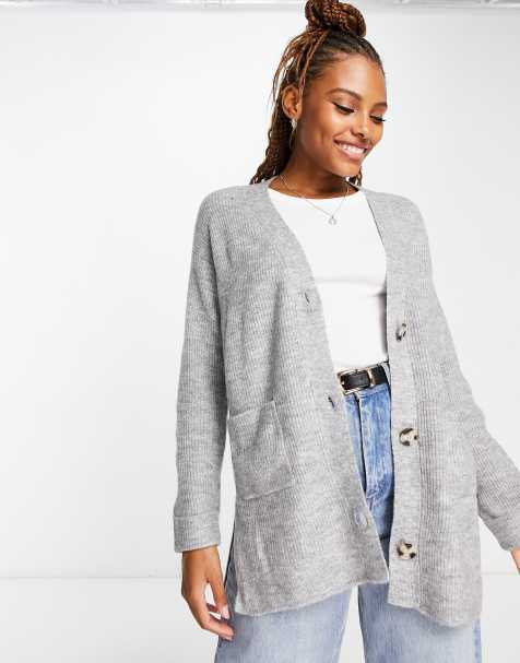 Gray cardigan clearance