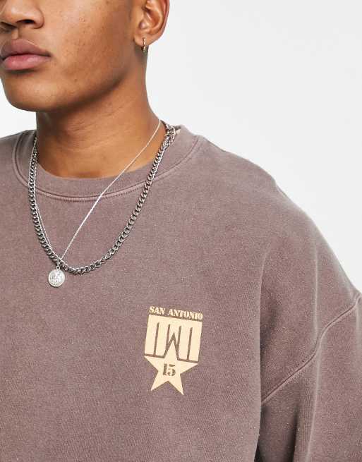 New Look – Brązowa bluza z napisem „San Antonio”, 3 z 4