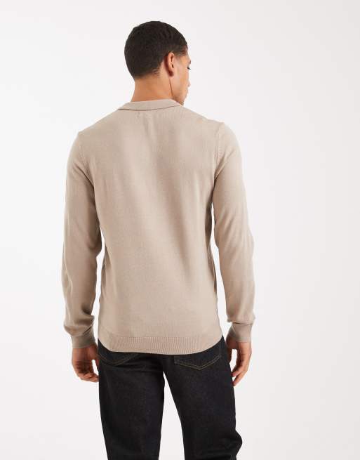 New Look – Brązowa dzianinowa koszulka polo, 3 z 5