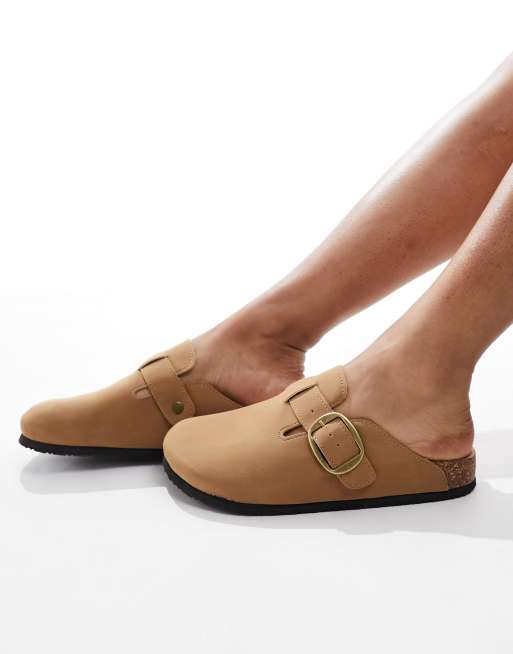 New Look – Brązowe wsuwane chodaki