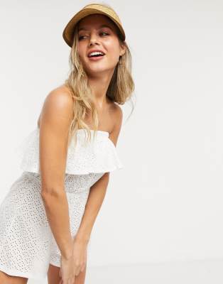 new look white playsuit