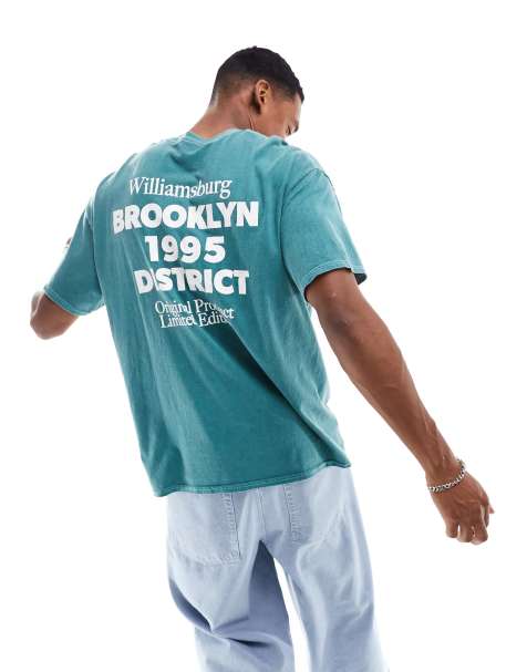 Men's Oversized Brooklyn Box Graphic T-Shirt