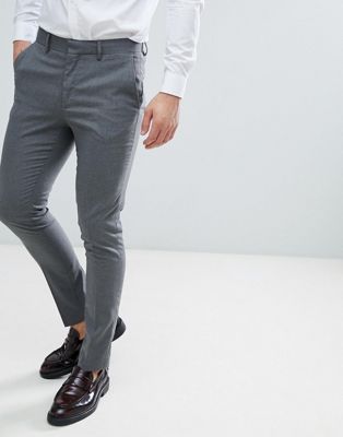 New Look - Bruiloft - Skinny-fit pantalon in grijs