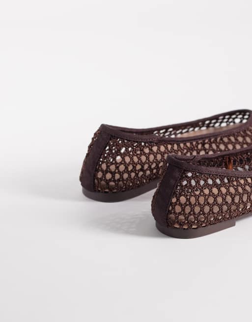 New Look – Bruna ballerinaskor i mesh, 4 av 4