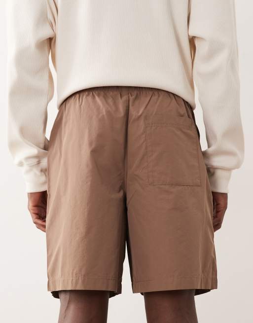 New Look – Bruna fallskärmsshorts med resårmidja, 5 av 5