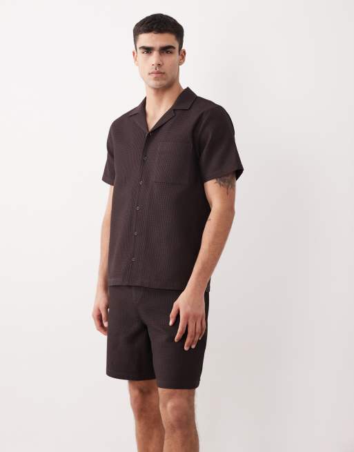 New Look – Bruna shorts med våffeltextur, del av set, 2 av 5