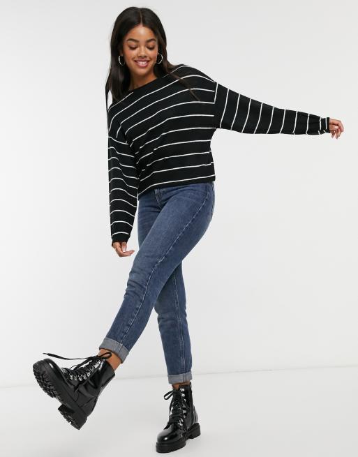 Black skinny outlet jumper