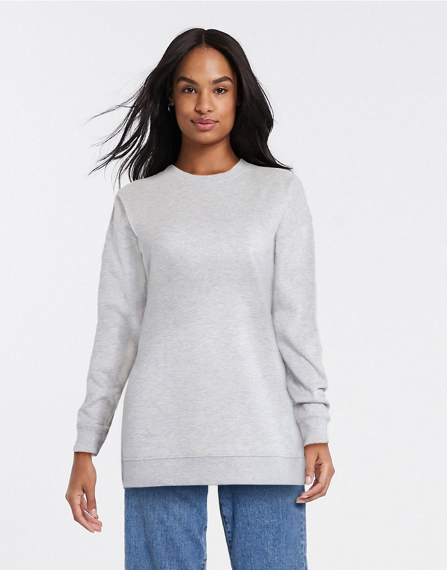 New Look brushed sweatshirt in grey