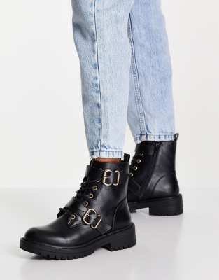 new look womens black boots