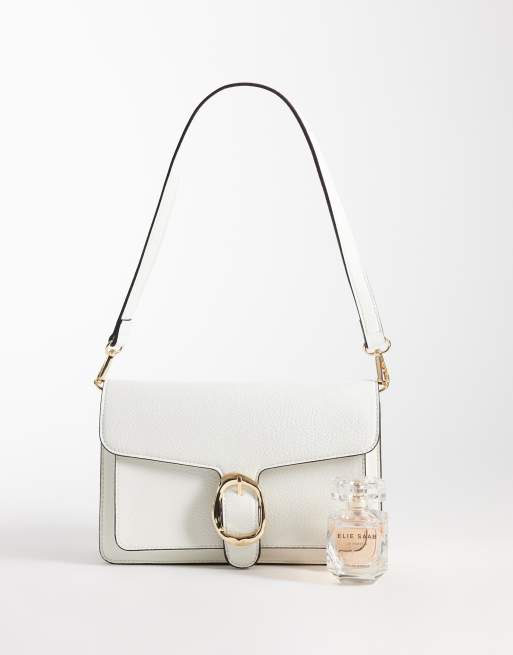 New Look buckle detail shoulder bag in white, 2 of 4