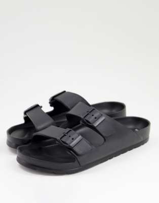 New Look buckle sandal in black | ASOS