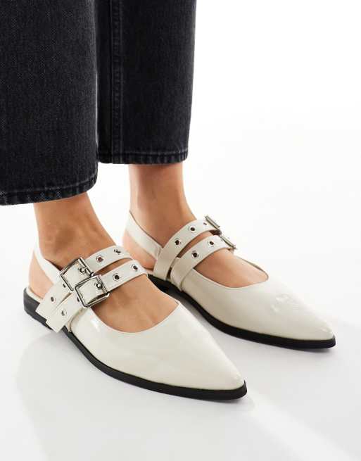 New Look buckle strap mary jane in off white, 3 of 4