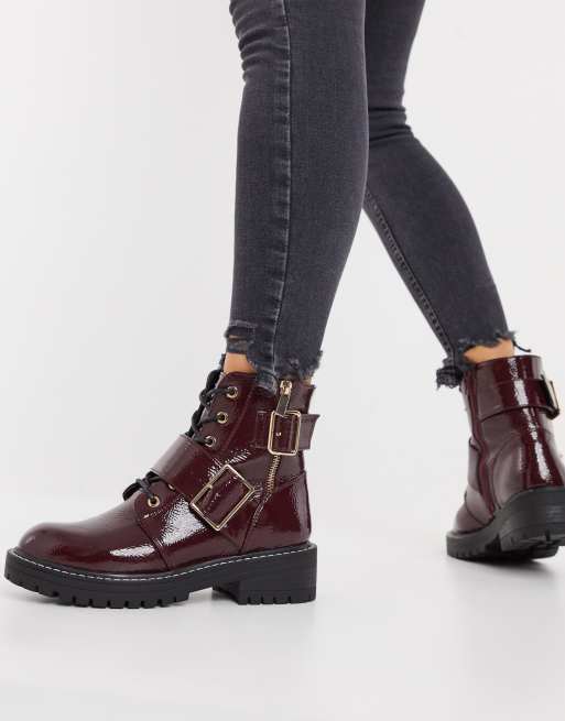 New look cheap wine boots