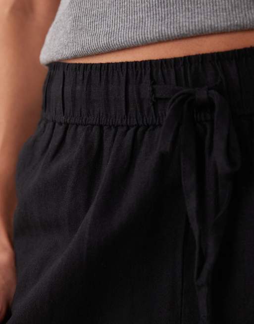 New Look bukser med brede ben i sort, 3 af 5