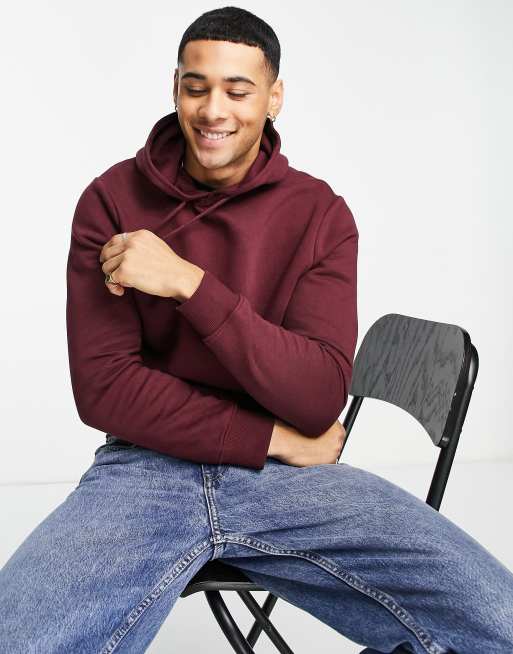 New Look – Burgunderroter Kapuzenpullover