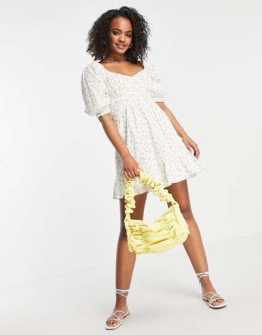 Asos lemon print clearance dress