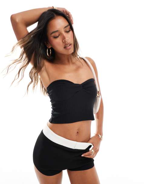 New Look - Bustier torsadé - Noir - view 1