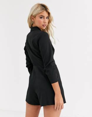 new look black playsuit