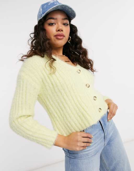 Fluffy cardigan new clearance look