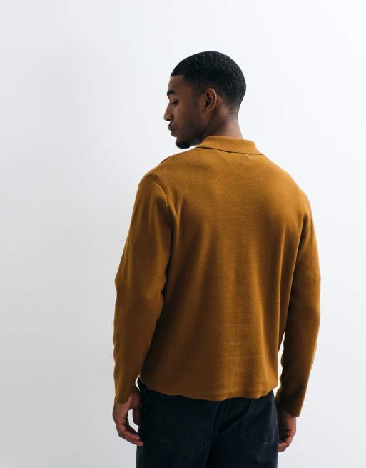 New Look button through cardigan in light brown , 4 of 5