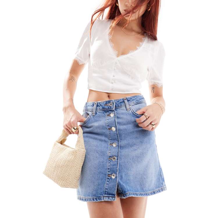 Jean skirt new look hotsell