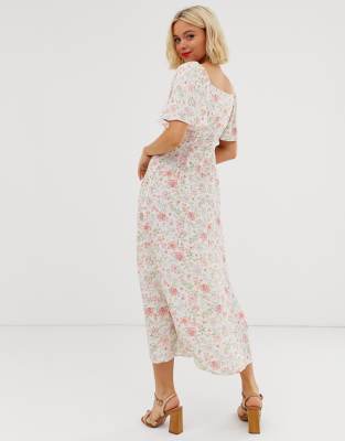 new look white floral dress