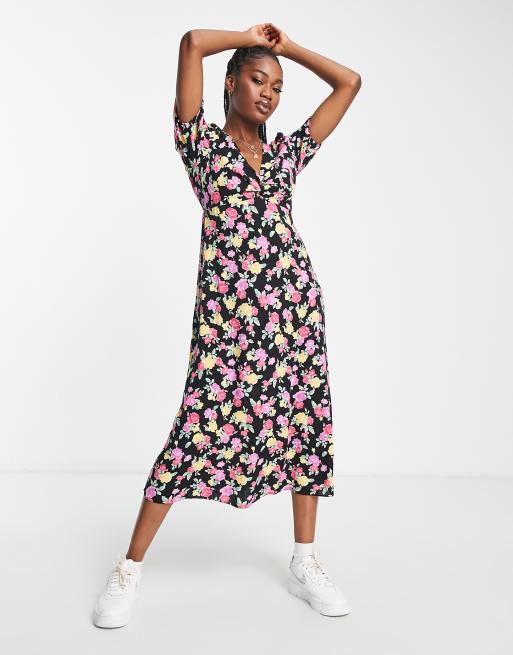 Button 2024 floral dress