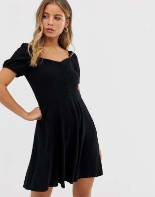 new look black tea dress